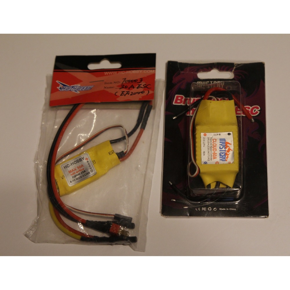 ESC Electronic Speed Controller Lot Of Two 60A & 30A for brushless motors NEW